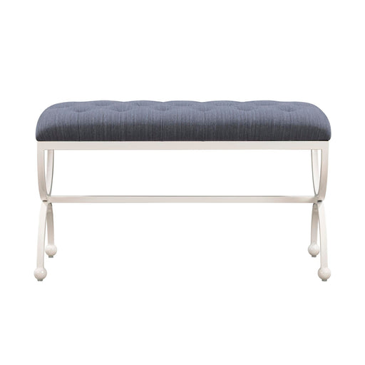 Park Hill Collection Gallery Bench – Hydrangea White (view 2)