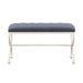 Park Hill Collection Gallery Bench – Hydrangea White (view 2)
