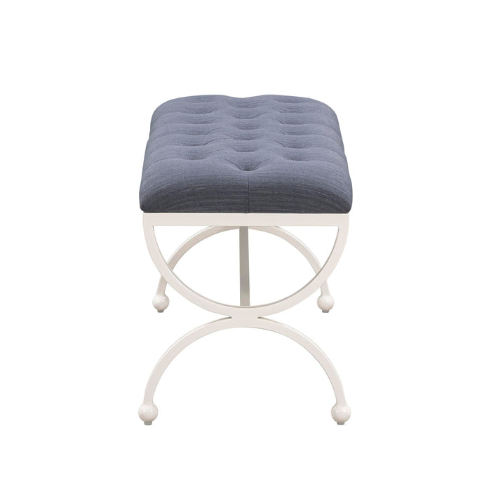 Park Hill Collection Gallery Bench – Hydrangea White (view 3)