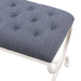 Park Hill Collection Gallery Bench – Hydrangea White (view 5)