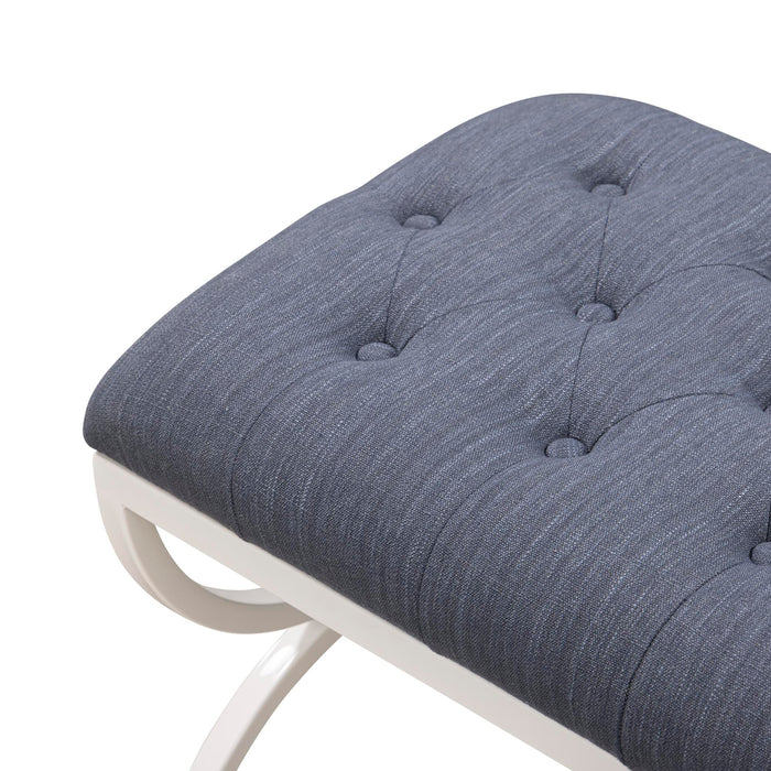 Park Hill Collection Gallery Bench – Hydrangea White (view 6)