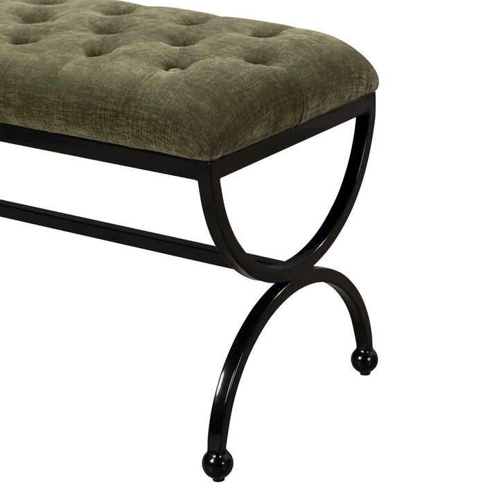 Park Hill Collection Gallery Bench – Jet Black (view 17)