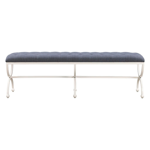 Park Hill Collection Gallery Long Bench – Hydrangea White (view 2)