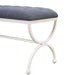 Park Hill Collection Gallery Long Bench – Hydrangea White (view 4)