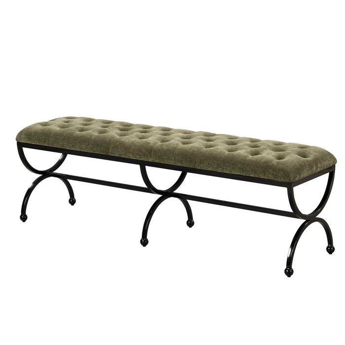 Park Hill Collection Gallery Long Bench – Jet Black