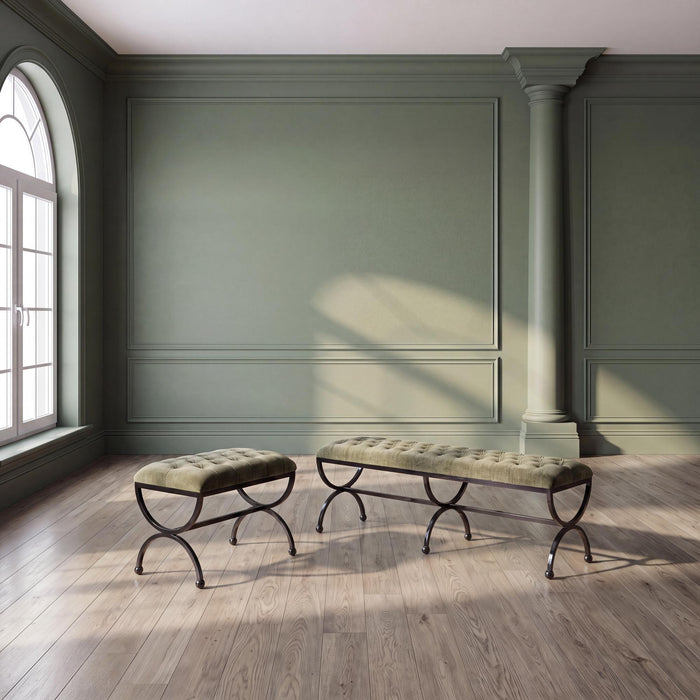 Park Hill Collection Gallery Long Bench – Jet Black (view 21)
