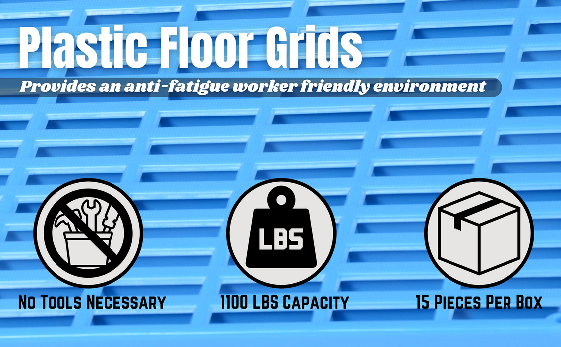 Vestil F-GRID polyethylene floor grid feature overview 1