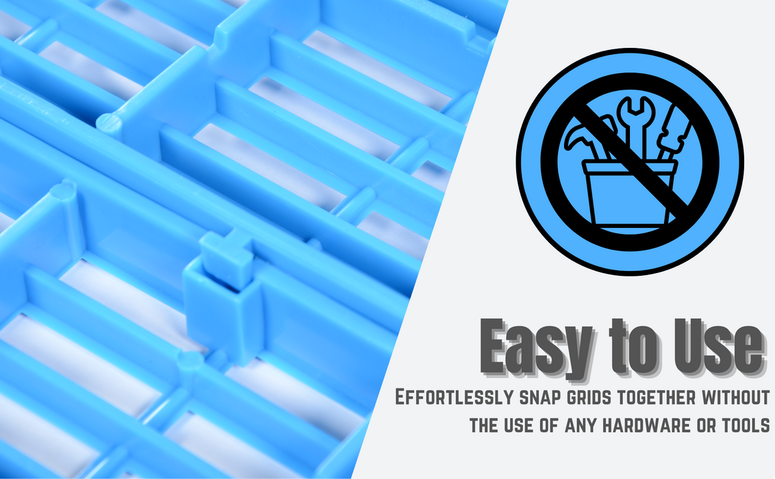 Vestil F-GRID polyethylene floor grid feature overview 2