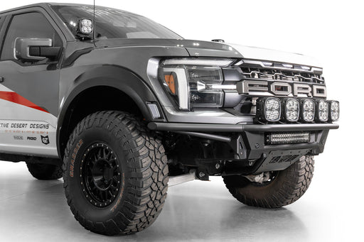 Addictive Desert Designs 2021-2026 Ford F-150 Raptor Pro Plus Bolt-On Front Bumper – installed on vehicle, image 1 of 16