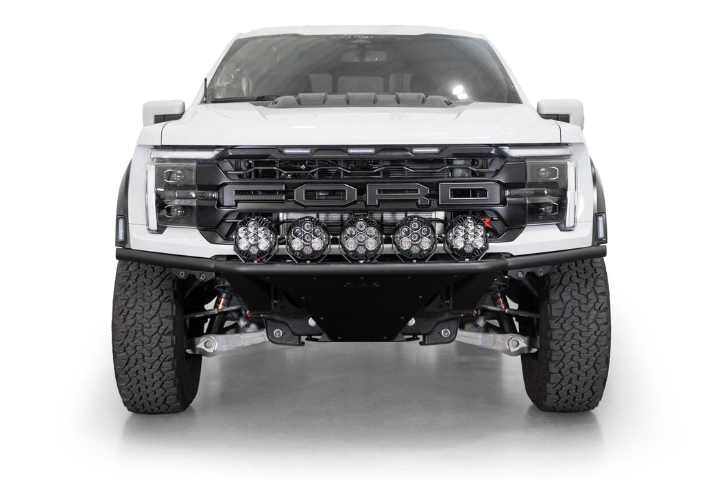 Addictive Desert Designs 2021-2026 Ford F-150 Raptor Pro Plus Frame Cut Front Bumper – installed on vehicle, image 2 of 14