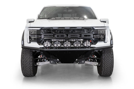 Addictive Desert Designs 2021-2026 Ford F-150 Raptor Pro Plus Frame Cut Front Bumper – installed on vehicle, image 2 of 14