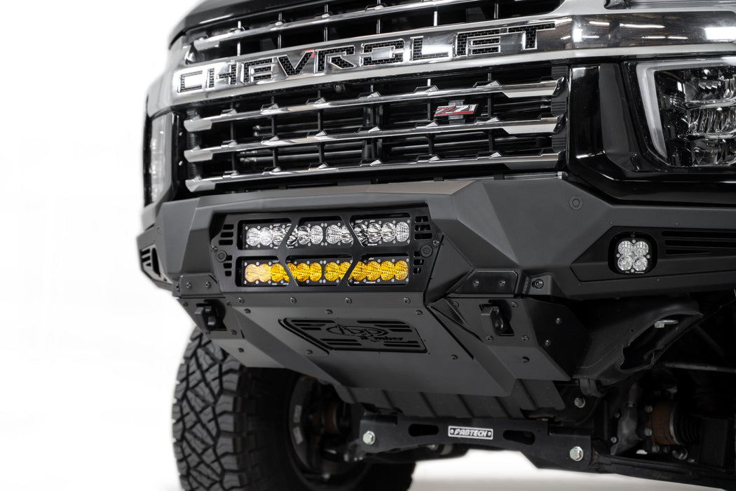Addictive Desert Designs 2020-2023 Chevy 2500/3500 Bomber Front Bumper (20 Inch Lights) – image 6 of 10