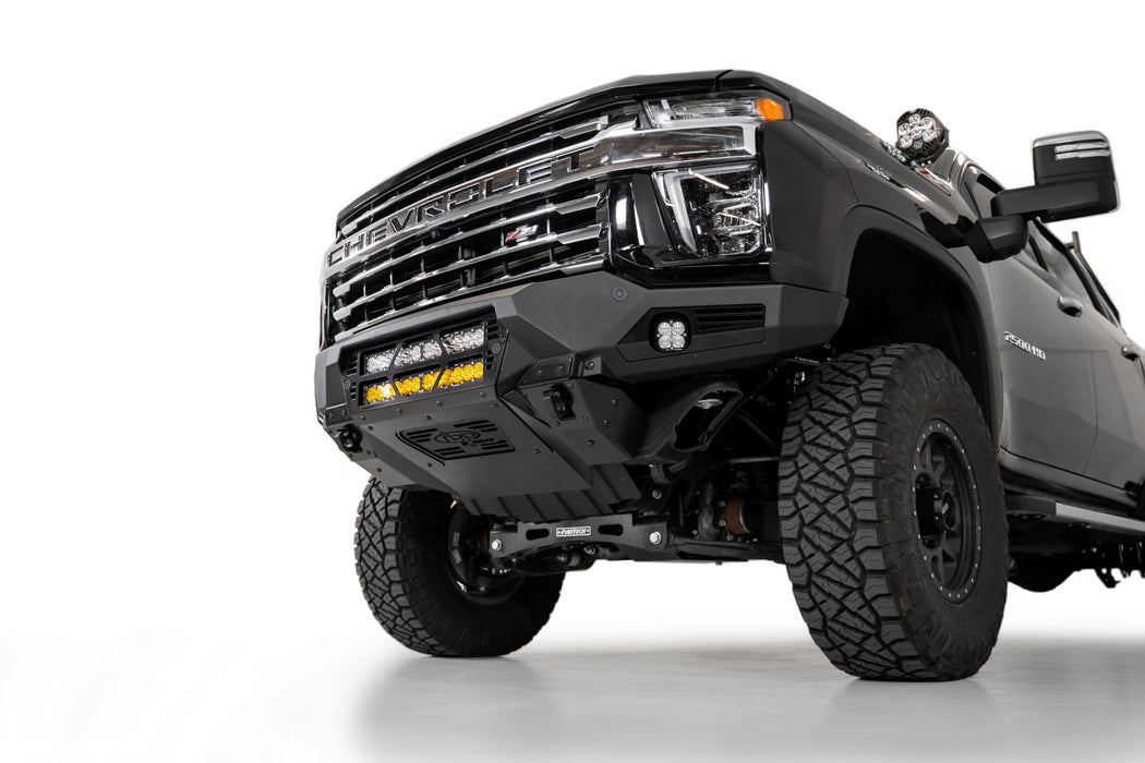 Addictive Desert Designs 2020-2023 Chevy 2500/3500 Bomber Front Bumper (20 Inch Lights) – image 2 of 10