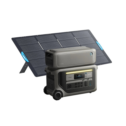 Green Vista Living Anker SOLIX F3000 Portable Power Station + BP3000 Expansion Battery + 400w Solar Panel - Main Product...