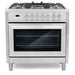 Cosmo 36-Inch 3.8 Cu. Ft. Single Oven Dual Fuel Range in Stainless Steel (COS-F965) Cosmo