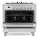 Cosmo 36-Inch 3.8 Cu. Ft. Single Oven Dual Fuel Range in Stainless Steel (COS-F965) Cosmo