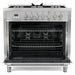 Cosmo 36-Inch 3.8 Cu. Ft. Single Oven Dual Fuel Range in Stainless Steel (COS-F965) Cosmo