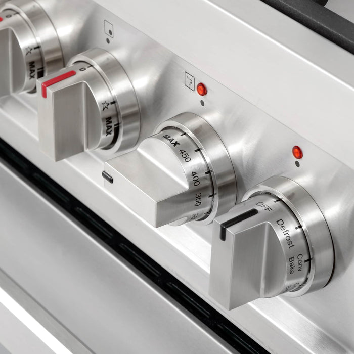 Cosmo 4-Piece Appliance Package - 36-Inch Dual Fuel Range, Wall Mount Range Hood, Dishwasher and Refrigerator in Stainless Steel (COS-4PKG-679) Cosmo