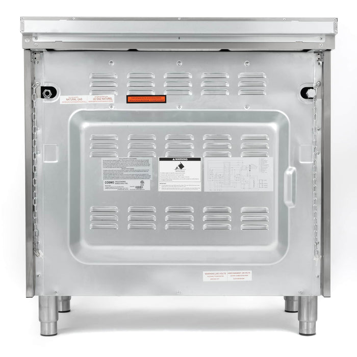 Cosmo 36-Inch 3.8 Cu. Ft. Single Oven Dual Fuel Range in Stainless Steel (COS-F965) Cosmo