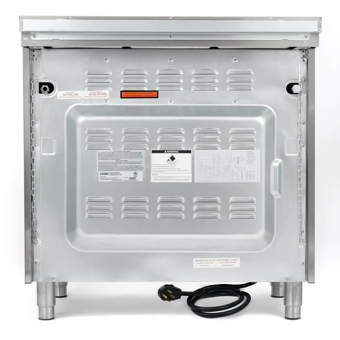 Cosmo 36-Inch 3.8 Cu. Ft. Single Oven Dual Fuel Range in Stainless Steel (COS-F965) Cosmo