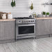 Cosmo 36-Inch 3.8 Cu. Ft. Single Oven Dual Fuel Range in Stainless Steel (COS-F965) Cosmo