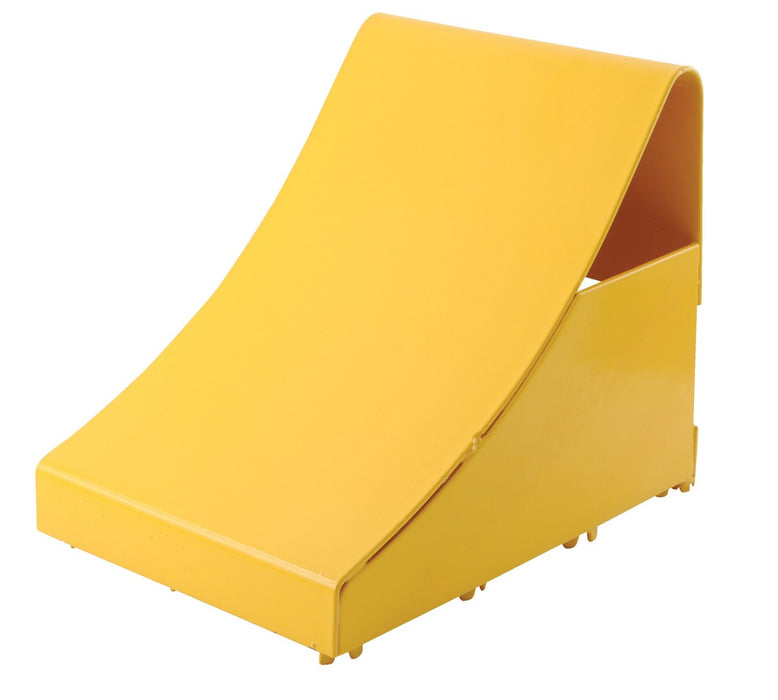 Vestil FAB-11 Fabricated Steel Wheel Chock 10-3/4 in. Length Yellow