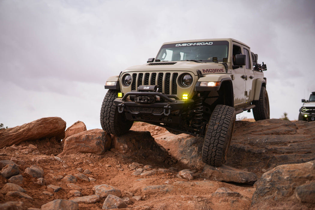 DV8 Offroad 2018-2026 Jeep Wrangler JL & Gladiator JT Spec Series Front Bumper – on the trail, image 7 of 20