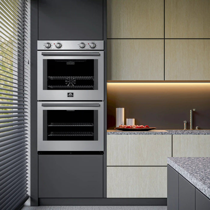 Forno Vomero 30-Inch Double Wall Oven in Stainless Steel (FBOEL1324-30)