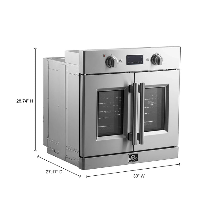 Forno Gallico 30-Inch Electric French Door Wall Oven (FBOEL1371-30) FORNO