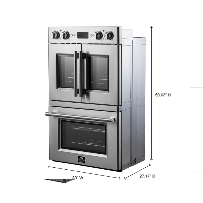 Forno Gallico 30-Inch Electric French Door Double Oven (FBOEL1388-30) FORNO