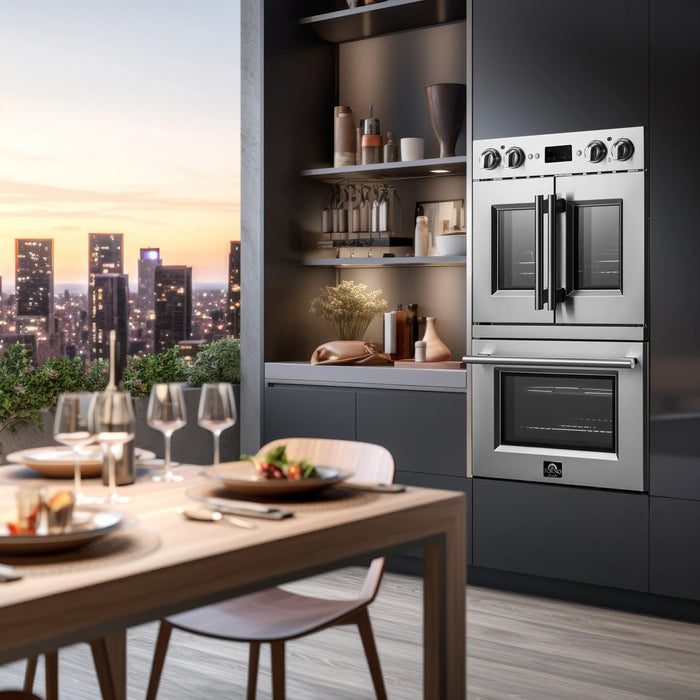 Forno Gallico 30-Inch Electric French Door Double Oven (FBOEL1388-30) FORNO