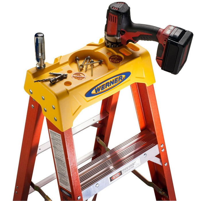 Vestil FBSL-6 fiberglass step ladder - view 5