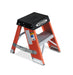 Vestil FBSS-2 Fiberglass Industrial Step Stand 2 Step 300 lb. Capacity Orange