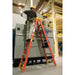 Vestil FBTFL-8 fiberglass ladder twin front - view 2
