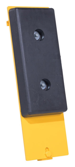 Vestil FCB-818-CR3 molded rubber/steel class iii fork truck carriage bumper black - view 2