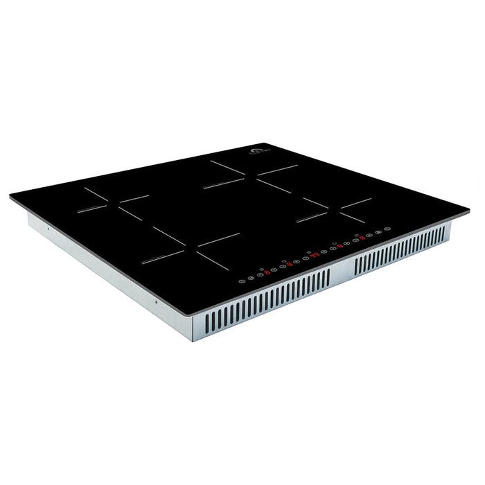 Forno  Parco 24-Inch Induction Cooktop, 4 Zones, 7200W, Touch Control, 9 Power Levels & Booster Function (FCTIN0583-24) FORNO