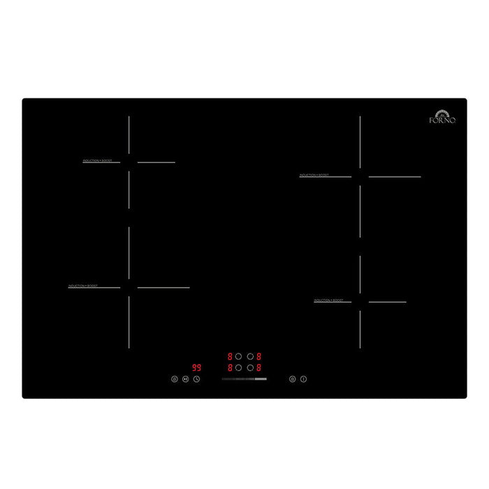 Forno  Parco 30-Inch Induction Cooktop, 4 Zones, 7200W, Touch Control, 9 Power Levels & Booster Function (FCTIN0583-30) FORNO