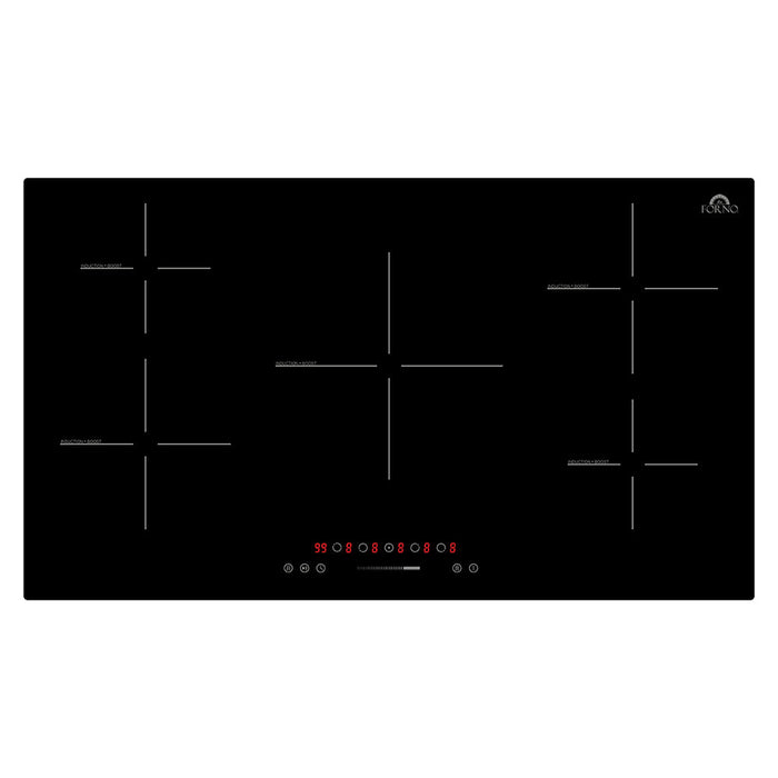 Forno  Parco 36-Inch Induction Cooktop, 5 Zones, 10200W, Touch Control, 9 Power Levels & Booster Function (FCTIN0583-36) FORNO