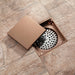 wonderland shower inc Rose Gold brass floor drain 4x4inch Shower Accessory