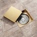 wonderland shower inc Polished Gold brass floor drain 4x4inch Shower Accessory
