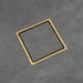 wonderland shower inc Brushed Gold stainless floor drain 6x6inch - Main Product Image
