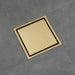 wonderland shower inc Brushed Gold stainless floor drain 6x6inch - Detail View 3