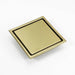 wonderland shower inc Brushed Gold stainless floor drain 6x6inch - Detail View 2