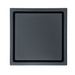 wonderland shower inc Matte Black stainless floor drain 6x6inch Shower Accessory - Detail View
