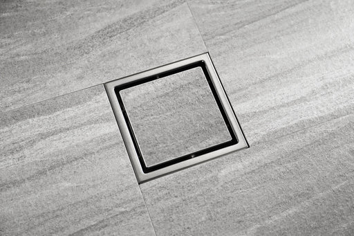 wonderland shower inc Brushed nickel stainless floor drain 6x6inch - Alternate View