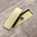 wonderland shower inc Brushed Gold stainless floor drain 11.8inch x 4.3 inch - Detail View 2