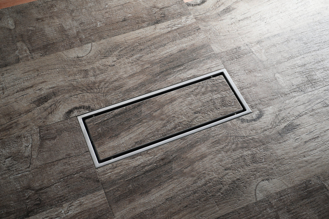 wonderland shower inc Brushed nickel stainless floor drain 11.8inch x 4.3 inch - Alternate View