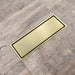 wonderland shower inc Brushed Gold stainless floor drain 11.8inch x 4.3 inch - Main Product Image