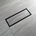 wonderland shower inc Matte Black stainless floor drain 11.8inch x 4.3 inch Shower Accessory