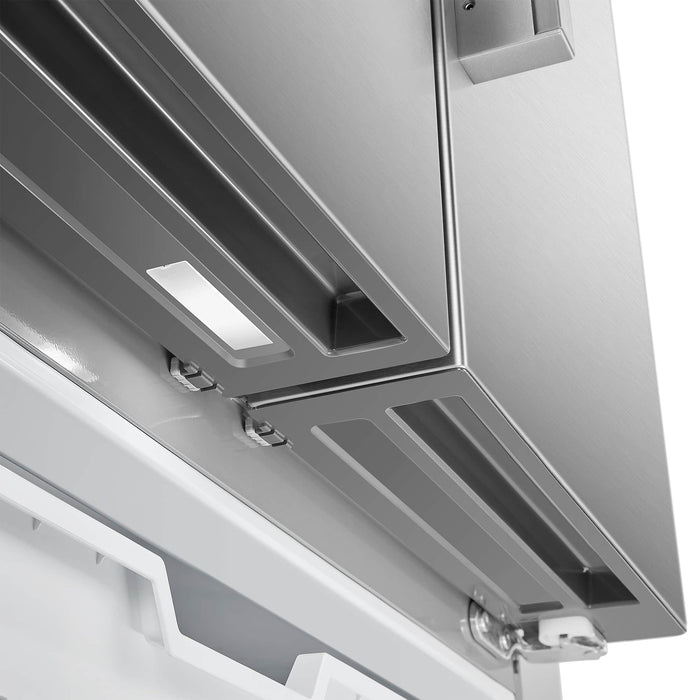 Cosmo 4-Piece Appliance Package - 30-Inch Dual Fuel Range, Wall Mount Range Hood, Dishwasher and Refrigerator with Water Dispenser in Stainless Steel (COS-4PKG-649) Cosmo